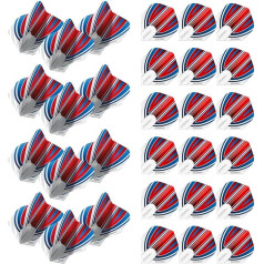 WINMAU Prism Alpha Design Extra Thick Dart Flights - 10 Sets per Pack (30 Dart Flights in Total)