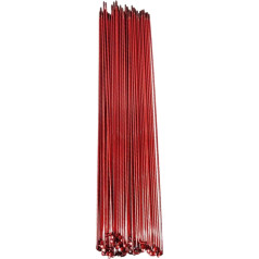 MUUGO 36Pcs 268/273/280mm Mountain Bike Steel Spokes Bicycle Wheel Accessories (Color : 268mm Red, 36pcs)