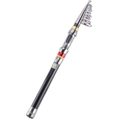 RiToEasysports Fishing Rod, Carbon Fibre Fishing Rod, Portable Hard Water Fishing Accessories