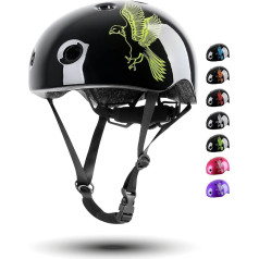 PROMETHEUS BICYCLES Bicycle Helmet Children Girls Boys Children's Bicycle Helmet Skater Helmet 3, 4, 5, 6 Years XS 48-52 cm Children's Helmet Bicycle with Rotating Ring Helmet TÜV Rheinland