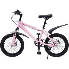 18 Inch Children's Bicycle Boys from 6 Years - Mountain Bike 18 Inch Boy Girl Bicycle Children, Carbon Steel Children's Bike, Front and Rear Brakes, Height Adjustable Children's Bicycle