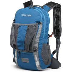 Local Lion, Bicycle Rucksack for Men and Women, with Elastic Carry System, 20 Litres, Waterproof, for Cycling, Sports, Uni, School, Hiking, Trekking, Camping, Mountaineering