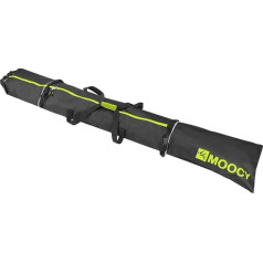 MOPHOEXII MOOCY Ski Bag, Ski Bags for Air Travel, Unpadded Snow Ski Bags, Fits Skis up to 200 cm, Ski Bag for Adults and Children, Green