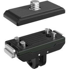 EUGOOCX Quick Release Mount for Insta360 Ace Pro/Insta360 Ace, 1/4 Thread Magnetic Base Adapter for Ace Pro Action Camera Accessories (Quick Release Mount + Top Cover)