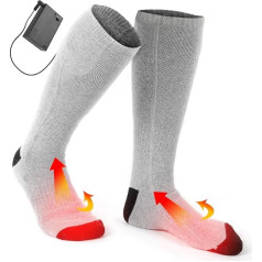 Heated Socks, Electric Heating Socks, Washable Winter Battery Operated Outdoor Skiing Heat Thick Socks for Men and Women