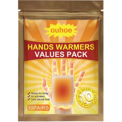 WMFASBAG Disposable Hand Warmers, Self Adhesive Hand Warmer Sticker, Durable Winter Hand Body Warmer, Winter Accessories