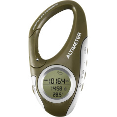 Fangxuee Elektronischer HöHen Messer Karabiner HöHen Messer Hand Thermometer AußEn Angeln Wetter Vorhersage Mess GeräT AußEn Gadget