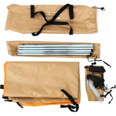 Khaki Awning Sun Shade for Motorhome Van Campervan SUV Waterproof up to 3,000 HH with Fully Taped Seam