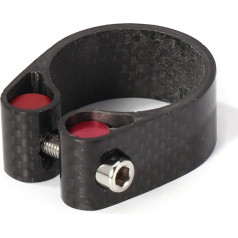 ZHAOQIN Bicycle Seat Clamp 1 Piece Carbon Fibre Bicycle Seat Post Clamp 30.8/30.9/31.6 mm Ultralight Seat Tube Clamp MTB Road Bike Seat Tube Clip Bicycle Parts Saddle Clamp (30.8 31.6)