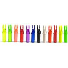 SHARROW 100 Pieces Archery Arrow Cam Insert Nock Pin for ID 6.2 mm Arrow Shaft, Plastic Insert Arrow Cam Arrow Nocks Arrow End Accessories