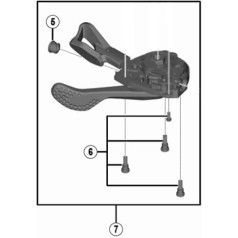 Shimano SPARE PART SLM9000 LH shifting lever unit