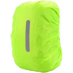 HESHUYAN Rain Cover Backpack Reflective Waterproof Backpack Rain Cover Outdoor Sports Night Cycling Light Rain Cover Case Bag Outdoor Camping Hiking Backpack Rain Cover (Green XS 15-25L)
