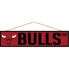 Wincraft NBA Chicago Bulls SignWood Avenue Design Team Paint 4 x 17cm