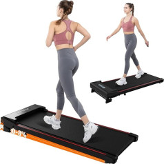 GEARSTONE Treadmill for Home, Walking Pad with Remote Control and LCD Display, Treadmill Desk 1-6 km/h, Quiet with Large Running Area, Treadmills for Home/Office