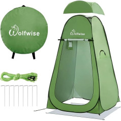 WolfWise Portable Pop Up Changing Tent, Toilet Tent, Camping Shower Tent, Mobile Outdoor Privacy, Toilet Time, green