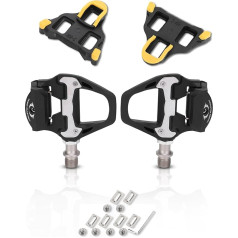 Gugxiom Bicycle Pedals Self Locking SPDSL Road Bike Pedals SPDSL Self-Locking Pedals for Road Bike SPDSL Self-Locking Pedals with Adjustable Tension with Cleats Repair