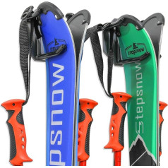 2 Pairs of Skis & Ski Poles or Snowboard Wall Mount for Home Garage Wall Mounted Heavy Duty Rubber Coated Hooks 2 Hooks