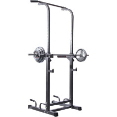 Pull Up Bar Squat Rack Bench, Support 250 kg Maximum Load, Multifunction Robust, Durable Heavy Duty Weight, Home Fitness Equipment Strength Training Equipment