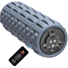 VF2 Vibrating Foam Roller 5 Speed Electric Remote Control Foam Roller Physiical Deep Tissue Massage Exercise Recovery Muscle Father's Day Gift