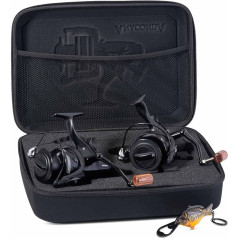 Anaconda Magist BTR-6000 BlackBox LE 2pcs, Fishing Reel, Carp Reel, BigPit, Gift Set, Ideal for Gifting, Includes an Exclusive Bottle Opener (Beauty Carp), Matte Black