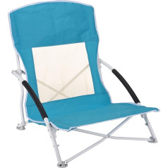 JEMIDI Foldable Beach Chair with Carry Bag - Folding Chair Camping Chair Beach Chair - Breathable Easy Foldable - Chair for Beach Camping Garden - Turquoise