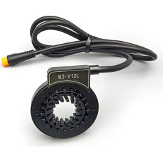Electric Bicycle KT V12L Magnetic Dual Hall Assist Speed Sensor PAS System Electric Bicycle Accessories for Road Mountain Bike Parts (Waterproof Connector 1)