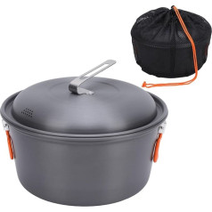 HEEPDD Camping Cookware Set, Non-Stick Lightweight Pots Set, 5L, Large Capacity, Portable Outdoor Cookware for Camping, Backpacking, Hiking, Cooking