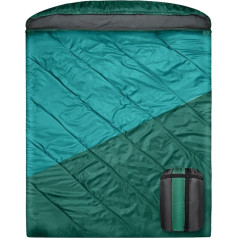 Mcota Double Sleeping Bag, 2 Person Sleeping Bag for Adults, Couples, Family, Camping, Backpacking, Hiking, Large Queen Size XL, Waterproof Lightweight Sleeping Bag for Warm & Cold Weather