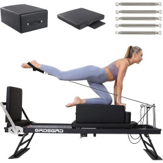 GRDSGRD Reformer Pilates Machine Equipment for Home Workouts, Foldable Pilates Reformer for Home and Gym, Pilates Exercise Equipment with Jump Board