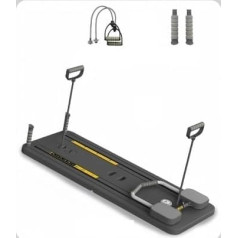 JKELPV Bauch-Übungsbrett Home Pilates Reformer Krafttraining, Übungsplatte für Fitnessfitness des Heims Fitness, leicht und effizient Reformer für Pilates(Gray)