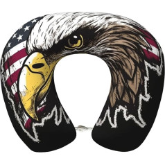 US-Armee, kühles Reisekissen mit amerikanischer Flagge, Memory-Schaum, U-förmiges Nackenkissen für Reisen, tragbar, Kopfkissen, Nackenkissen, abnehmbarer Bezug, Nackenkissen, Kopfstütze zum Schlafen,