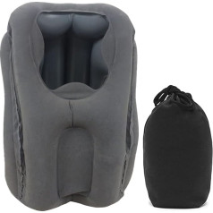 JSZDFSV Inflatable Travel Pillow Headrest Chin Support Pillow Aeroplane Car Neck Pillow