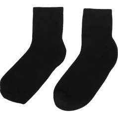4 Pairs of Gel Socks, Reusable, Moisturising Socks, Soft, Plain, Elastic, Casual Socks with Gel Lining for Sleeping (Black)