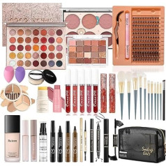 Makeup Set, Ruicen Makeup Kit for Women and Teenages, Make Up Set Full Kit, Make-up Sets Includes Foundation Lash Extension Kit Eyeshadow Microblading Eyebrow Pen etc Cosmetic Make Up Starter Kit