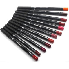 EOGRFW Matte Lip Liner Set, 12 Colours Lip Liner Pencil, Slim Lip Liner Set, Matte Lipsticks Lip Liner, Professional Long Lasting Lip Liner Set, Soft, Matte and Gentle Lip Makeup