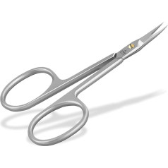 Cuticle Scissors Extra Fine and Extra Sharp with Curved Extra Fine Cutting Surface for Precise Shortening Removal of Cuticle Remnants 8.5 cm Made of Stainless Steel