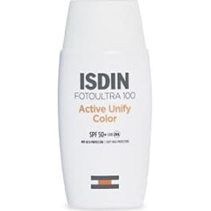 ISDIN FotoUltra 100 ISDIN Active Unify Color SPF 50+ - Face Sunscreen, Brightens and Balances Skin Tone 50ml