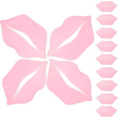 Beavorty Pack of 30 Lip Mask Moisturising Mask Lip Cream Bulk Lip Gloss Collagen Lip Spots Lip Stickers Under Mouth Plaster Lip Gel Pads Lips Supplies PVC Pink