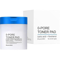 Zqkimzi Daily Toner Pad, Zero Pore Pads, Daily Cleansing Pads, Skin Care Pads, Pore Cleaner Pads, Pore Refining Toner, Non-Irritating Skin Pads, 80X Comfortable Pore Cleaner Pads for All Skin Types