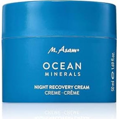 M. Asam Ocean Minerals Night Recovery Cream (50 ml) - Regenerating Night Cream Improves Elasticity & Dryness Wrinkles, Face Cream Nourishes the Skin with Ceramides, Shea Butter & Argan Oil