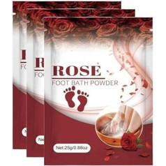 Rose Foot Bath Salts, Natural Rose Scent Foot Soak Salts, Best for Relaxation, Good Sleep, Beauty, Bathing, Personal Care, Wellness, Relax Spa