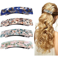 4 Pcs Hair Clips French Design Hair Clips Women Automatic Clamp Hair Clips for Fine Medium Thick Hair