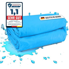 Round Pool Liner for Round Pool in Various Sizes and Colours, Suitable for Steel Wall Round Pools (Blue, Diameter 450 x 120 cm, 0.8 mm, Hanging Piping)