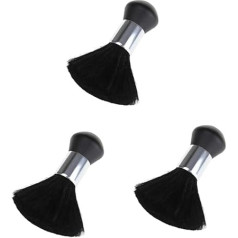 minkissy 3St Nackenbürste Haarschneidebürste Staubwedel Haarschneidebürste für Männer Friseur Staubbürste staubgebläse Barbier Staubwedel Salonbürste gebrochenes Haar Staubtuch Haarbürste
