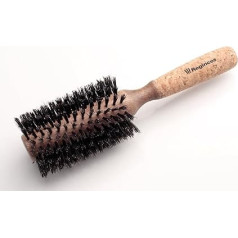 Regincós 20829 Round Hair Brush, Mixed Bristle Wood Body with Cork Handle, 16 Rows, 29/65 mm