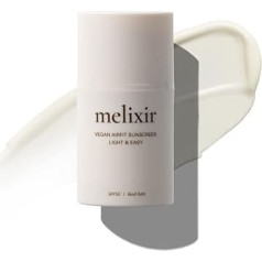 Melixir Vegan Airfit Sun Protection SPF 50, Korean Sun Protection for the Face, Moisturising Sun Cream for Sensitive Skin, Not Oily and Invisible, Reef-Proof, 50 ml