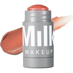 Milk Makeup Lip + Cheek, Smirk (Dusty Pink Shimmering) - 0.21 fl oz - Cream Blush & Lip Colour - Buildable & Mixable, 1,000+ Wipes Per Stick, Non-Comedogenic, Vegan, Cruelty Free