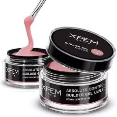 XFEM Builder Gel for Nail Extension and Modelling UV/LED (50 ml, Cover Desert Rose)