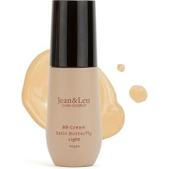 Jean & Len BB Cream Satin Butterfly Light, Covers Impurities and Light Redness, Blemish Balm, Does Not Clog Pores, BB Cream Bright, Parabens & Silicones, Vegan, 30 ml