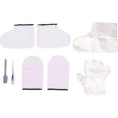 Paraffin Wax Pads for Feet, Handset, Disposable Paraffin Bath Pads, Wax Brush, Cloth, Glove, Foot Cover, Transparent Spa Care Set